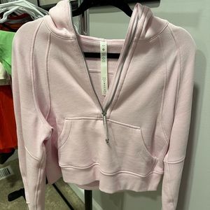 Lululemom OS 1/2 Zip Scuba Meadowsweet Pink